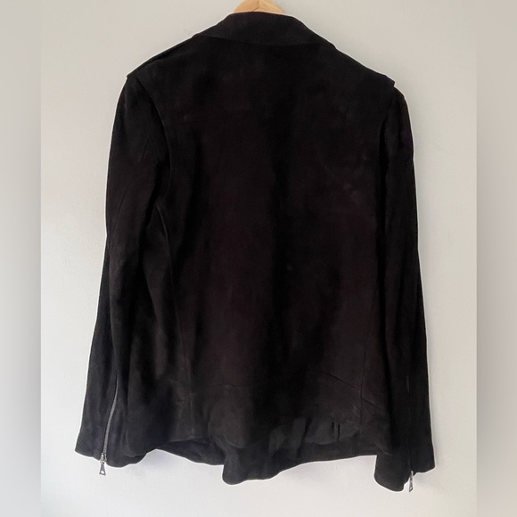 Theory Tralsmin Lamb Suede Jacket - Picture 5 of 12